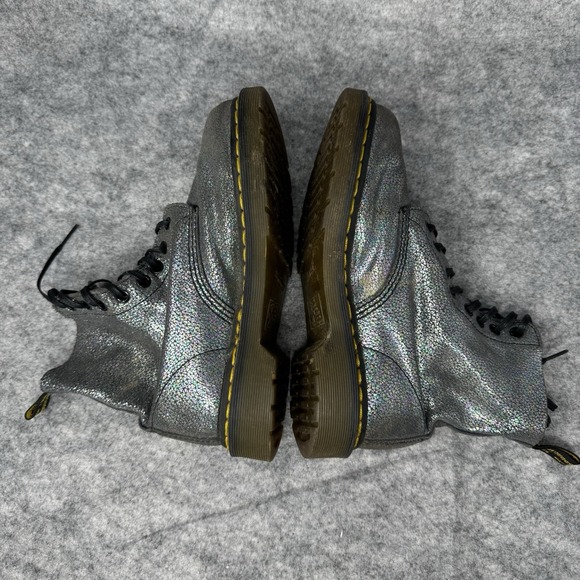 Dr. Doc Martens Boots Pascal Metallic 37 EU Womens 6 US Combat Iridescent 1460 - Picture 9 of 14